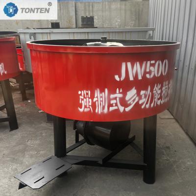 China JW750 JW1000 Type Flat Mouth Mixer Multifunctional Mixing Concrete Cement Mortar for sale
