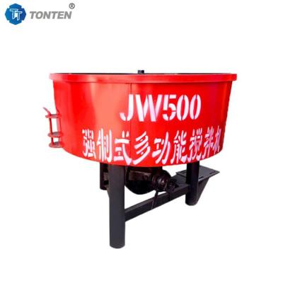 China Concrete Pan Mixer Machine 500l Pan Type Concrete Roller Mixer for sale