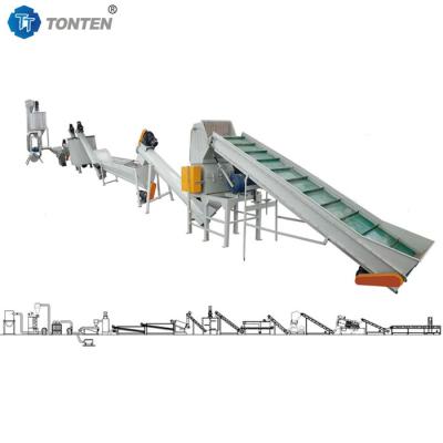 China 1000 kg flessen voor huisdieren Recycling Machine Line Warm wassen Plastic Flakes Crushing Te koop