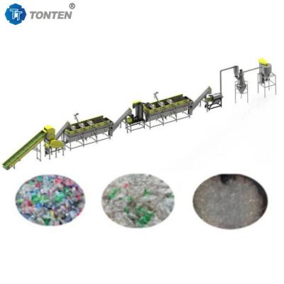 China Plastic PET Bottle Recycling Plant Plastic Label Remover Crusher Machine for sale