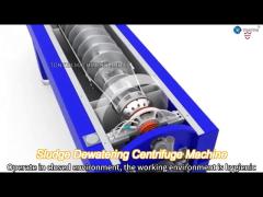 custom horizontal sludge dewatering decanter centrifuge machine deslimer