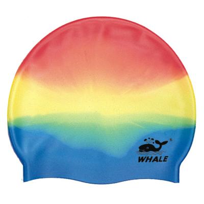 China Multi Color Design Durable Silicone 100% Eco-Friendly Swim Caps For Adults Custom Logo Swimming Hats for sale