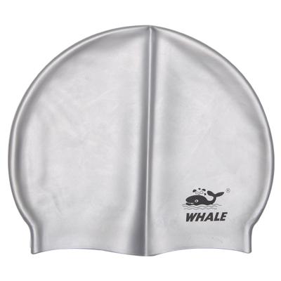 China Excellent Anti-leak Pool Swimming Hats Outdoor Sports Swim Hats 100% Silicone Professional Swimming Caps for sale