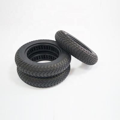 China Shock absorption design big size hollowed out tire 10x2.0/2.5 solid rubber 10 inch scooter tire for Xiaomi Mijia M365 electric scooter for sale