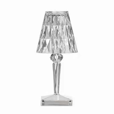 China Modern USB Controlled Modern Luxury Acrylic Crystal Table Lamp USB Led Wire Control Crystal Table Lamp Night Light for sale