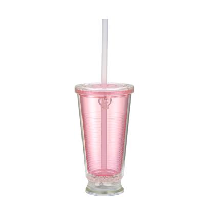 China Minimalist Special Design 530ml Bottles Transparent Plastic Beverage Bottles for sale