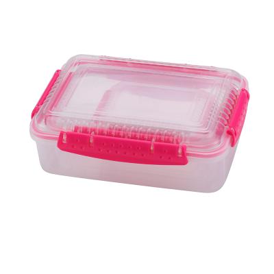 China Freshness Preservation Durable Microwavable Bag Rectangular Glass Food Packaging Meal Bowl for sale