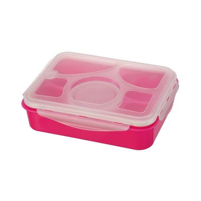 China Freshness Preservation High Quality Kids Storage Containers Mini Sections Kids Plastic Bento Box for sale