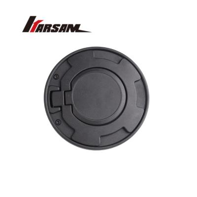 China New design car decoration car fuel tank cover jk black round jeep auto accessories with main tank oil gaseous fuel side cover for sale