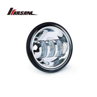 China PC Lens 4.5inch LED Fog Light Drive Sliver 30W DC12V Clear White Background For Offroad Boat 4x4 Jeep Jk Suv for sale