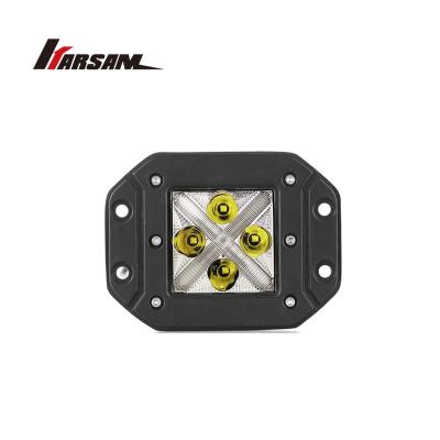 China PC Lens China Manufacturer X Shape Square LED Work DRL Light Cree Waterproof Outdoor Led Working Light IP67 For Car for sale