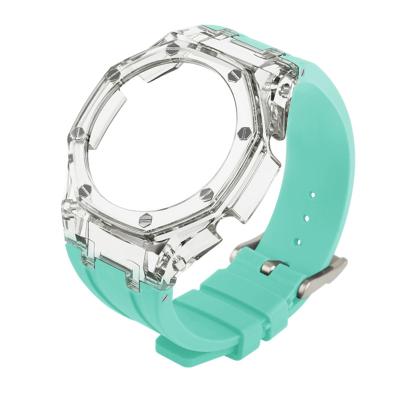 China Fashion& Newest Arrival GSHOCK GA-2100 GEN 3 Lightweight Rubber Strap Watch Case Transparent Crystal Bezel For Modification Replacement for sale