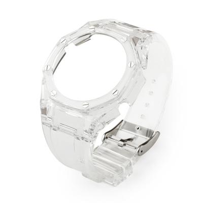 China Fashion& Lightweight Hot Selling Crystal Case For G Shock GMA-S2100 Rubber Strap Transparent Bezel For Watch Modification Replacement for sale