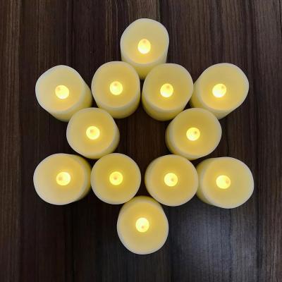 China Flameless LED Tea Light Battery Operated Flameless Candles with Remote Control and Timer for sale