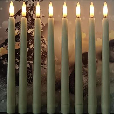 China Birthdays Wholesale Plastic Moving Flame LED 3D Candle Flameless Warm White Candles With Remote For Wedding Christmas for sale