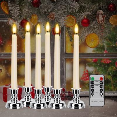 China Birthdays Taper LED Blink Candle with Timer for sale