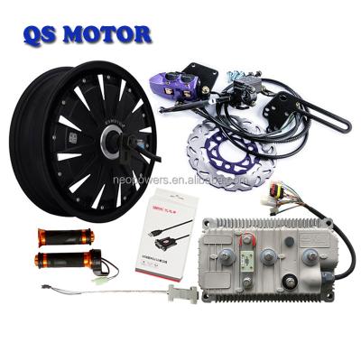 China QS Motor 260 12in Rate 5000W 10000W Peak In Wheel Hub Motor For Electric Motorcycle Conversion Kits , High Torque 230NM Hub Motor 3.5 X12 Inch for sale