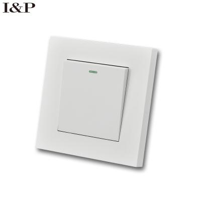 China High Quality PC Fireproof Material Symmetrical Design White Wall Switches And Sockets A6 Strip for sale