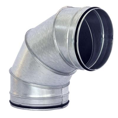 China Industrial HVAC Ventilation Galvanized Steel Air Duct Segment Bend Elbows for sale