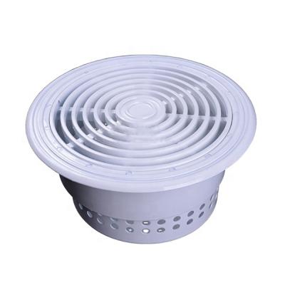 China Industrial HVAC Air Conditioning Duct Metal Round Floor Duct Swirl Diffuser for sale