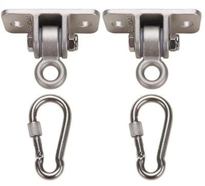 China Heavy Industry Heavy Duty Swing Hangers, 304 Stainless Steel For Wood Sets, Swing Hooks Frame Screw Bolts With Snap Hooks For Playground for sale