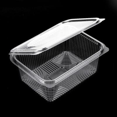 China Disposable Container For Food Clamshell High Quality Transparent Clear Plastic Box Custom Clamshell Blister For Food Storage for sale