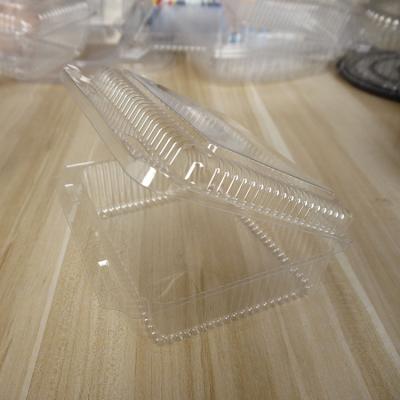 China Disposable Container For Factory Container Packing Fruit Clear Food Bulk Sale PET Material 17.3*16*6.3cm Directly for sale