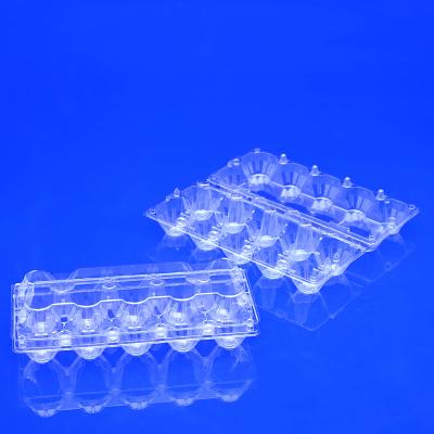 China Disposable Container For Food Leak Proof Packaging Clear Plastic Food Container 10 Egg Flip Food Clamshell Box for sale