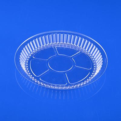 China Disposable container for food newest design aluminum cover plastic cover round transparent food packaging anti fog lid for sale