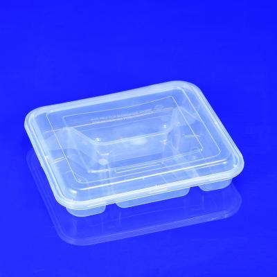 China Disposable Container For Food 4 Compartments Microwave Takeaway Meal Prep PP Food Container Plastic Disposable Lunch Box for sale