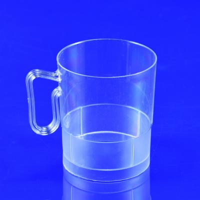 China Wholesale Portable Hot Selling Plastic Cup Sample Restaurant Custom Printed Plastic Cup With Handle for sale