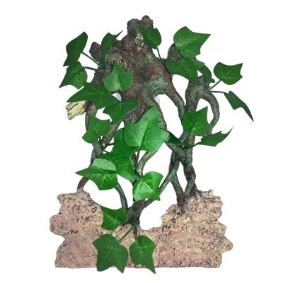 China Viable Fish Tank Decorations Aquarium Resin Crafts Ornaments Simulation Flower Plants Aquarium Accessories for sale