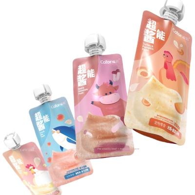 China Viable Wet Wet Canned Cat Food Meat Soup Gill Nutrition Hair Fattening Food Snack Pack Meat Sauce Canned Cat Food for sale