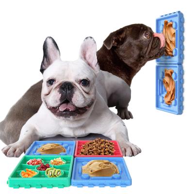 China New Viable Wholesale Popular Slow Food Pad Licking Slow Pad Food Dog Bowl for sale