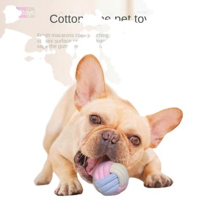 China 2021Interactive Stocked Dog Chew Toys Cotton Rope Nature Cotton For Medium Small Dog Pet Toy for sale