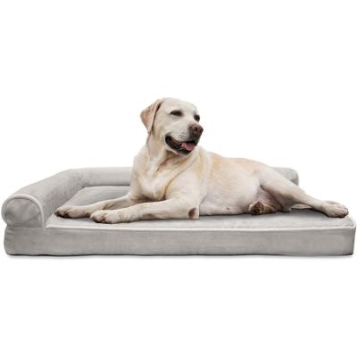 China Durable Waterproof Breathable Orthopedic Dog Bed Oxford Cloth Bolster Pet Beds for sale