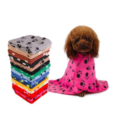 China Wholesale Viable Fleece Winter Dogs Soft Cats Thickened Waterproof Bedspread Pet Blanket for sale