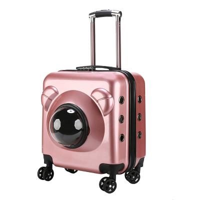 China New Dog Case Flight Pet Bag Capsule Space Bag Trolley Portable Bubble Box Multifunctional Windproof Diaper Bag for sale