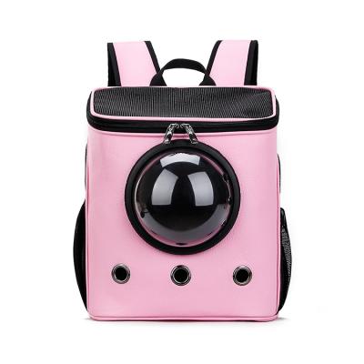 China New Sports Cat Bag Pet Bags For Travel Outing Carry Backpack Pet Space Breathable And Transparent Shoulder Bag Wholesale for sale