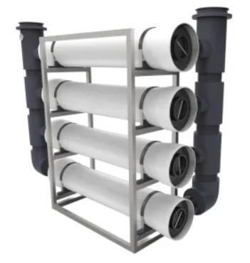 China RO Prefiltration Fiberglass Membrane Cartridge FRP Filter Housing For Corrosive Liquids for sale