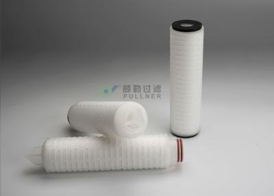 China 0.1um Absolute Classificatie Geplooide de Filterpatroon van de gasfiltratie PTFE, Membraanfilterpatroon Te koop