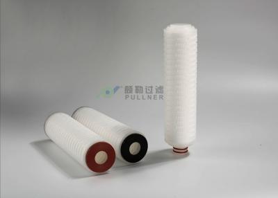 China PP Pleated Water Filter Cartridges , Industrial Cartridge Filters 5 Micron RO Filtration for sale