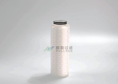 China Cartucho de filtro de la microelectrónica de las bacterias OD hidrofóbico plisado PTFE 69m m en venta