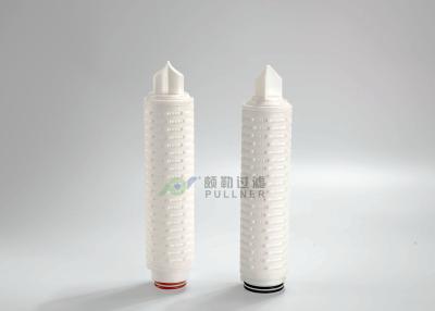 China Geplooide Voedsel en Drankpes Nylon PVDF 0,2 Micron OD 69mm van de Waterfilter Te koop