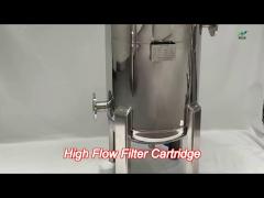 ro pp pleated high flow filter cartridge length 1016mm flow rate 10 micron