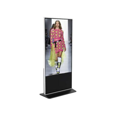 China Video Playback 55 Inch Vertical LCD Floor Standing Digital Signage Kiosk Digital Signage And Display for sale