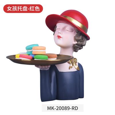 China Beautiful Nordic Home Decor Sculpture Art Gifts and Opens Resin Girl Gifts and Crafts for sale