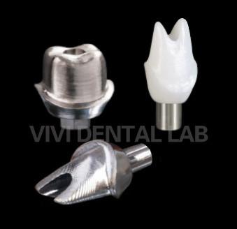 China Titanium tandheelkundige implantaat Kroon Precise Custom Zirconia Implantat Abutment Te koop