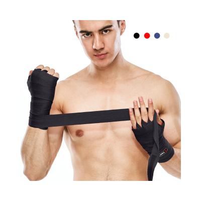 China Comfortable Boxing Hand Protector Boxing Hand Belt TMT Wrist Wraps Non-slip Dumbbell Grip Belt Weightlifting Sports Wristband Booster Fitness Hand Guard for sale