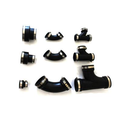 China Excellent Selling Chinese Abrasion Pipe Fittings Manufacturers Coupling / Reducer / Elbow Fitting / Flexible Rubber Tee for sale